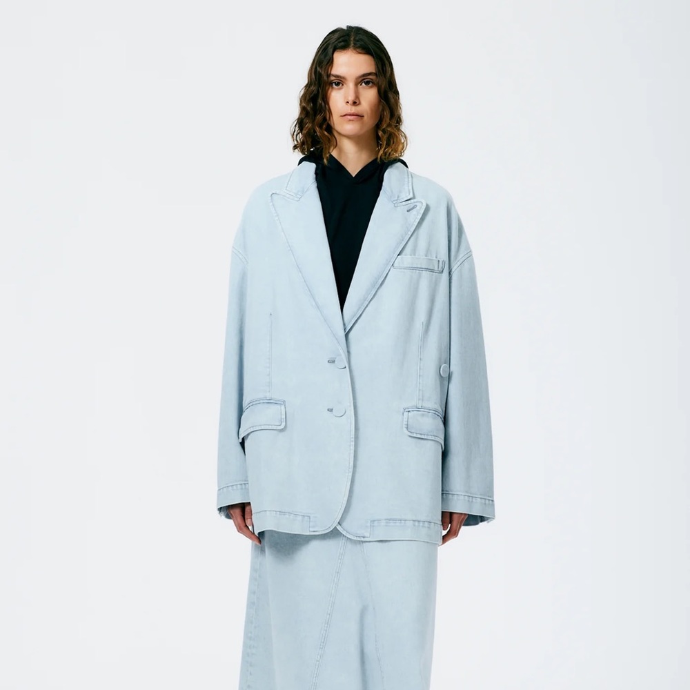 TIBI BLEACH DENIM LIAM